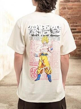 🆕 Primitive x Dragon Ball Z Spirit Sand T-Shirt NWT Large